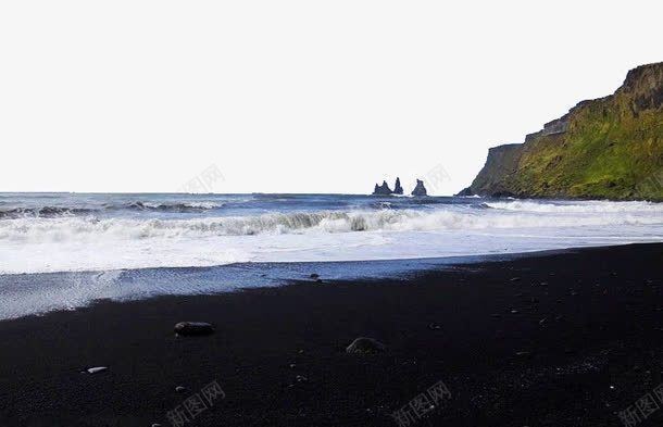 冰岛旅游黑沙滩png免抠素材_88icon https://88icon.com 冰岛旅游 冰岛黑沙滩 旅游景区 著名景点 黑沙滩