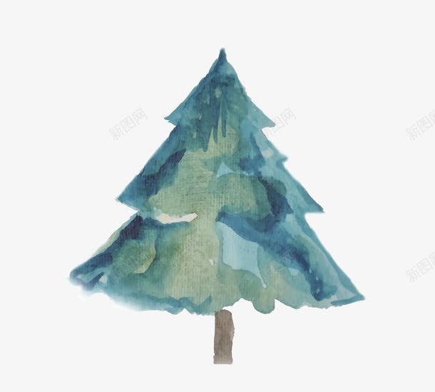 手绘松树png免抠素材_88icon https://88icon.com 圣诞树 手绘松树 矢量松树