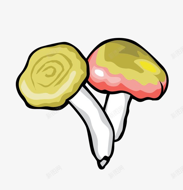 卡通手绘蔬菜装饰海报png免抠素材_88icon https://88icon.com 卡通植物插画 卡通装饰 小清新插画 广告设计 海报设计 美食 蔬菜 蔬菜插画 蘑菇