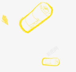 黄色蛋卷手绘蛋卷高清图片