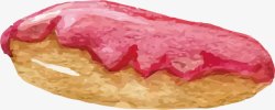 粉色面包矢量图素材