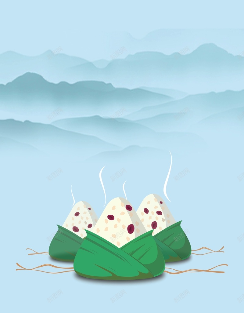 端午节里的粽子背景矢量图ai设计背景_88icon https://88icon.com AI 卡通 欣喜 海报 矢量素材 端午节 粽子 背景 蓝色 高清背景设计图 矢量图