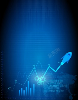 火箭速度矢量商业金融线性发展背景高清图片