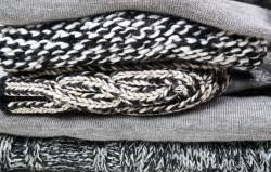 毛纺织品背景黑白羊毛布料高清图片