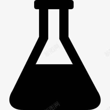 化学刺激性瓶的轮廓图标图标