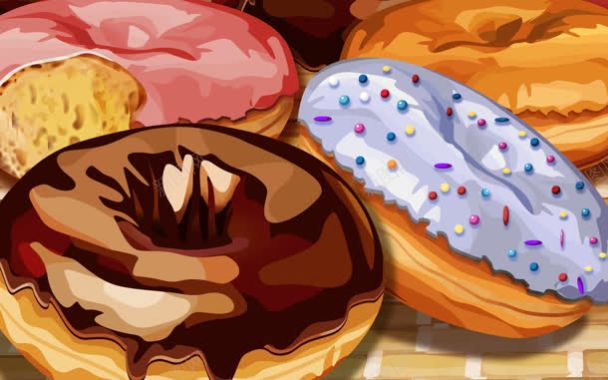 甜甜圈烘培热量巧克力背景