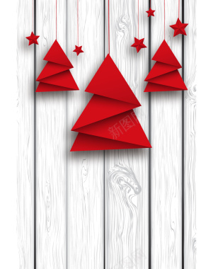 木板纹理圣诞节平面广告矢量图背景