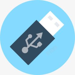 USB数据存储USB驱动图标高清图片