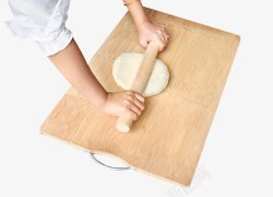 擀面饼厨师擀面饼高清图片