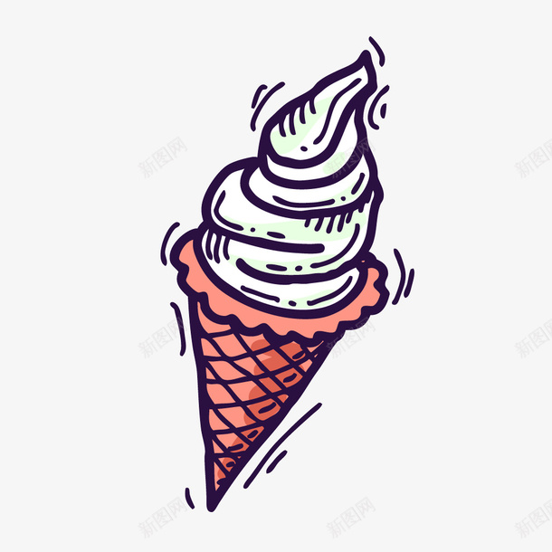 手绘雪糕冰淇淋矢量图ai免抠素材_88icon https://88icon.com 冰淇淋 手绘 雪糕 矢量图