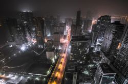 灯火璀璨灯火璀璨的城市夜景高清图片