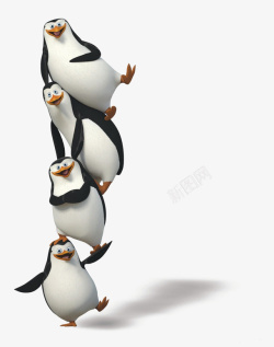 叠罗汉叠罗汉的企鹅高清图片