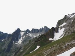 阿尔卑斯山徒步登山二素材