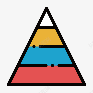 多彩几何元素彩色手绘几何三角形元素矢量图图标图标