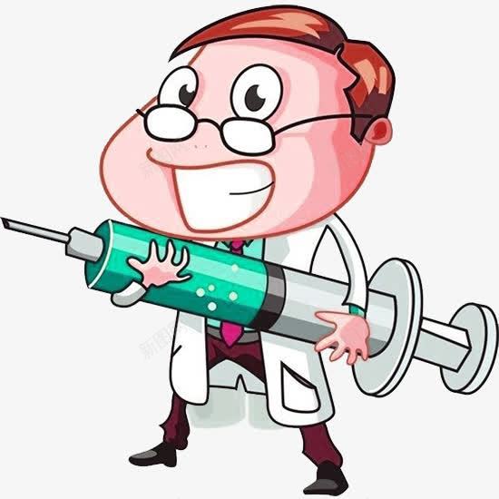 可爱医生png免抠素材_88icon https://88icon.com png 医生 卡通 可爱 手绘疫苗打针插画 打针 男孩 疫苗打针 白色 眼睛 针管