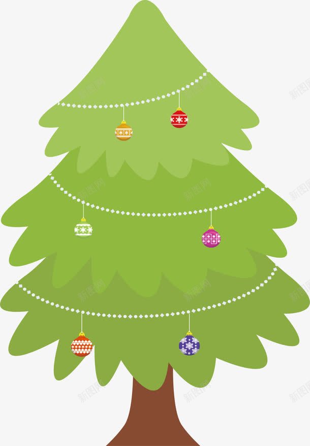 淡绿色圣诞树png免抠素材_88icon https://88icon.com 可爱圣诞树 圣诞树 圣诞球 圣诞节 矢量png 装饰圣诞树