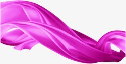 粉色唯美漂浮活动丝带素材