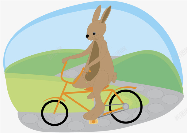 骑自行车的小兔子png免抠素材_88icon https://88icon.com 健康生活 动物 小兔子 手绘卡通 清新插画 运动 郊外活动 骑自行车