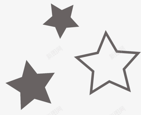 星星漂浮物星星星空五角星图标图标