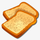 烤面包片图标图标