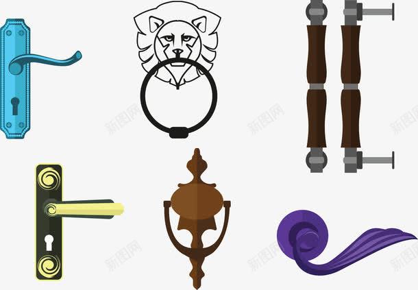 门把手插图png免抠素材_88icon https://88icon.com 门把手 门设备