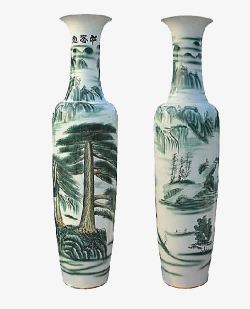 闄剁摲纰熻景德镇陶瓷大花瓶高清图片