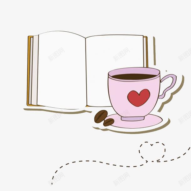 看书喝茶png免抠素材_88icon https://88icon.com 书籍 咖啡 图书 粉色 阅读