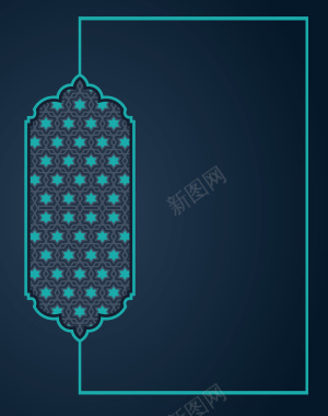 中式镂空花纹花窗古风海报背景材料矢量图背景