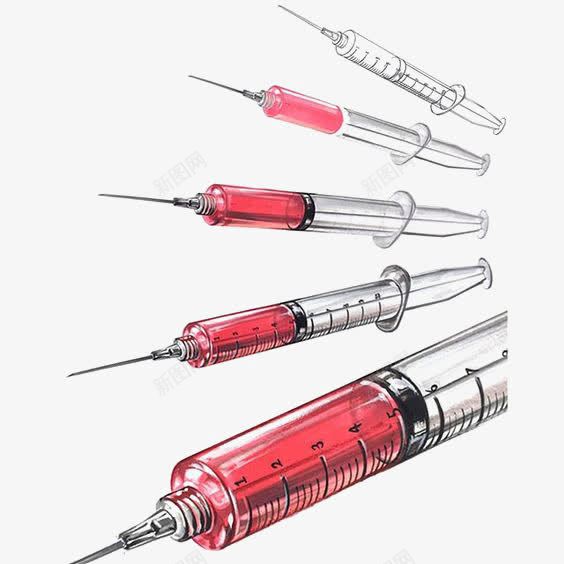 针管png免抠素材_88icon https://88icon.com 医疗 卡通 手绘 手绘疫苗打针插画 打针 疫苗打针 红色针管 针头