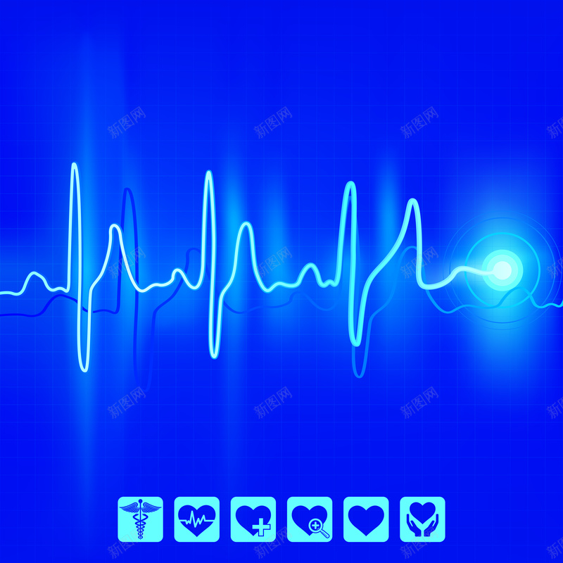 健康医疗医院心电图海报背景矢量图ai设计背景_88icon https://88icon.com 健康 医疗 医疗心电图 医院 家禽家畜 心形 心电图 检查 检测 爱心 符号 简约 蓝色 设计 矢量图