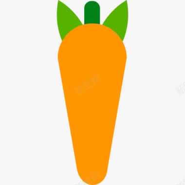 蔬菜底纹Carrot图标图标