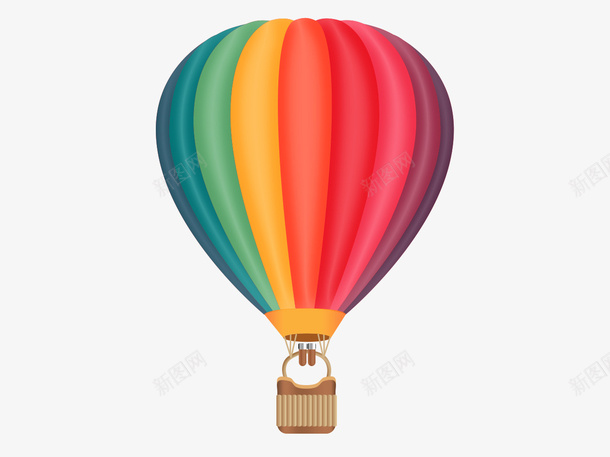 热气球矢量图eps免抠素材_88icon https://88icon.com 创意 彩色 热气球 美丽 矢量图