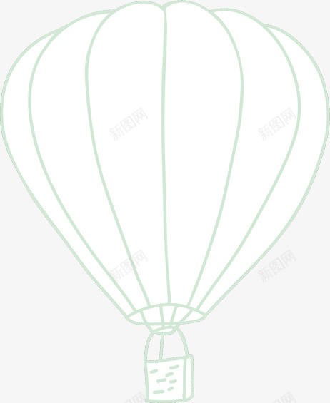 白色热气球png免抠素材_88icon https://88icon.com 氢气球 热气球 白色