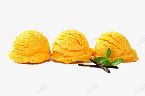 三个冰淇淋球png免抠素材_88icon https://88icon.com 三个 冰淇淋 冰淇淋球 实物 甜食 黄色