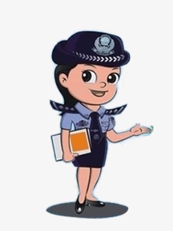 警察png免抠素材_88icon https://88icon.com 卡通 大眼 女警 文件