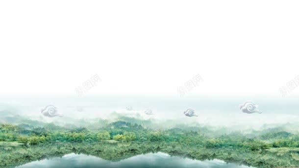 仙境魔幻绿色宽屏jpg设计背景_88icon https://88icon.com 仙境 绿色 魔幻