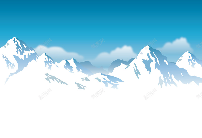 唯美几何山脉雪山矢量图ai设计背景_88icon https://88icon.com 几何 唯美景色 多边形 山脉 扁平 渐变 美景 自然 蓝色 雪山开心 矢量图