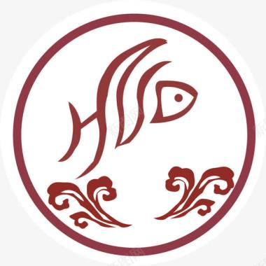 火锅鱼标志图标图标
