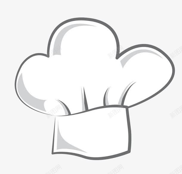 手绘的厨师帽png免抠素材_88icon https://88icon.com PNG素材 厨师帽 手绘 白色