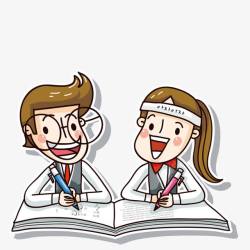 讨论问题的医生素材