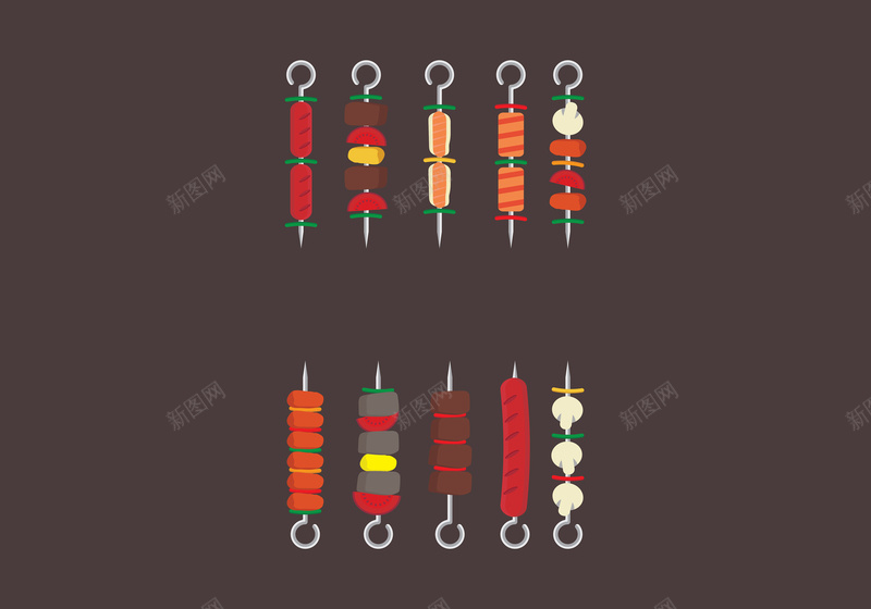 美式烧烤海报展板卡通背景矢量图ai设计背景_88icon https://88icon.com BBQ 卡通背景 烤肉 烧烤店宣传海报背景素材 烧烤海报背景 简约 美式海报 美食 矢量图