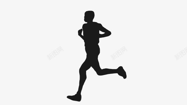 跑步人物png免抠素材_88icon https://88icon.com 健身男生剪影 矢量人物 跑步人物 跑步影子