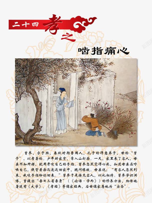 二十四孝啮指痛心png免抠素材_88icon https://88icon.com 二十四孝 人物 八德故事 啮指痛心psd 扎心 树 花纹