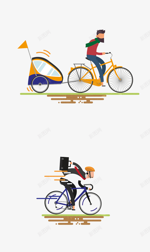 自行车骑手png免抠素材_88icon https://88icon.com 卡通 自行车 自行车骑手