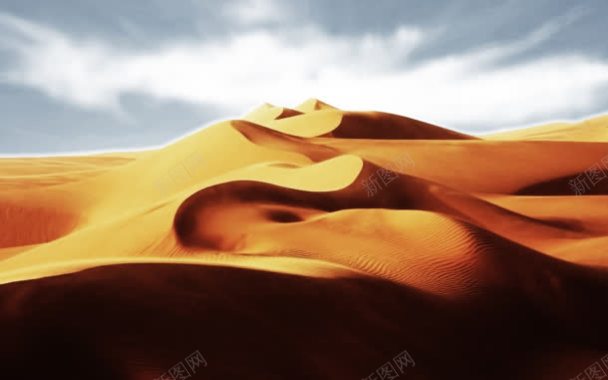 黄色盘旋干旱沙丘背景