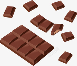 巧克力陈皮糖零食矢量图素材