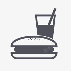 fastburguer链吃快餐餐厅灰色应用类型高清图片