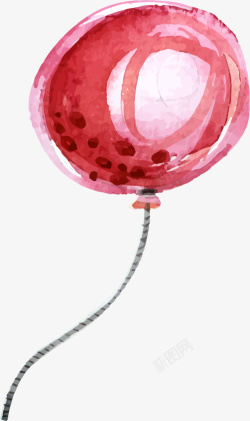 儿童节手绘红色气球素材