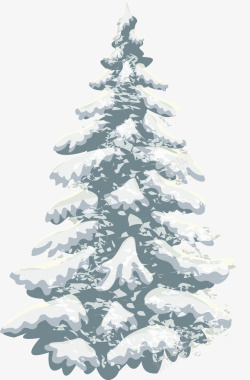 白色简约圣诞树素材