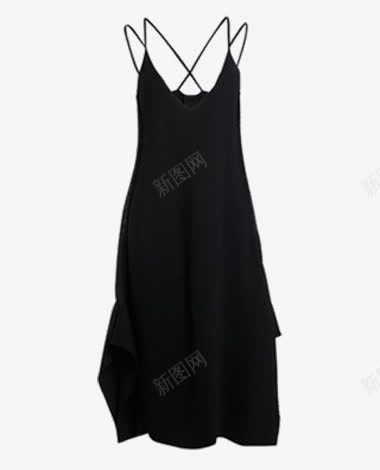 黑色吊带裙png免抠素材_88icon https://88icon.com 吊带 简约 裙子 黑色
